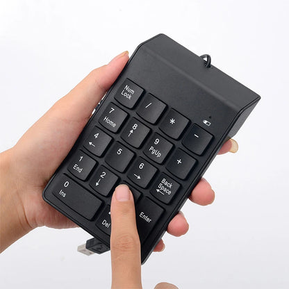 Universal numeric keypad USB Wire Mini number Keyboard keycap for Laptop Desktop PC Computer Numpad 18 Keys Keyboard accountant