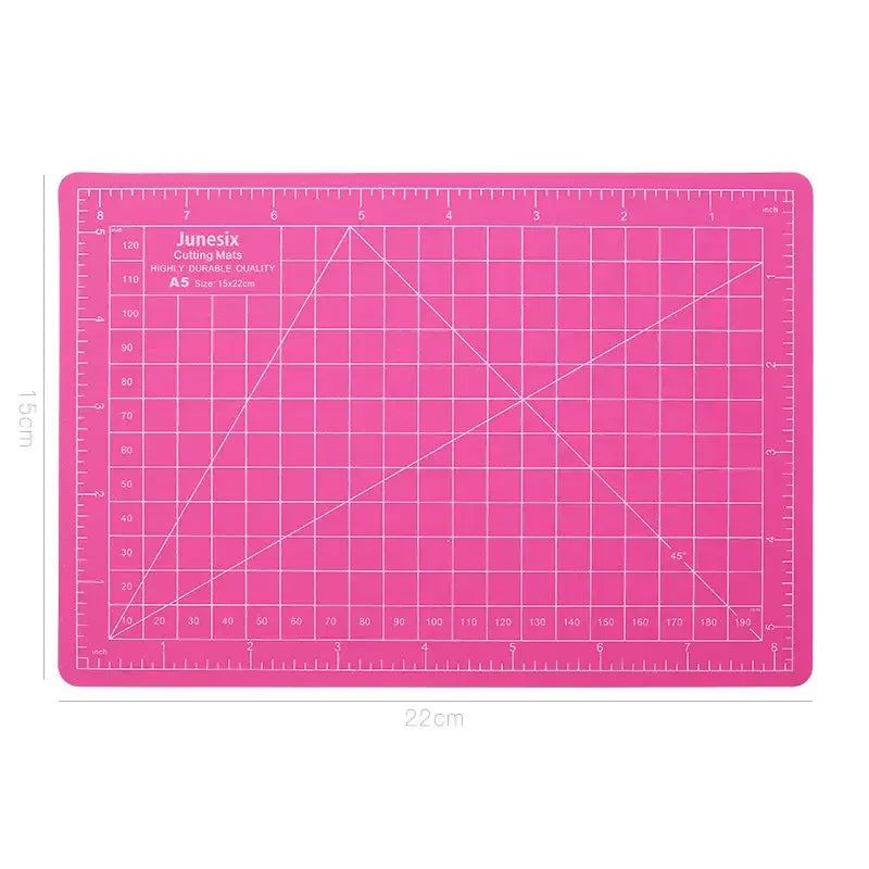 A5 Self-Healing Cutting Mat Rotary Cutter for Crafts Fabrics Sewing Scrapbooking