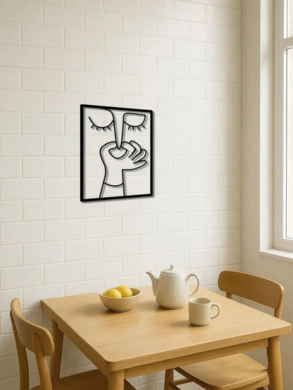 "Funny Metal Bathroom Sign – Minimalist Humorous Restroom Decor, Waterproof Home Wall Art & Gift"