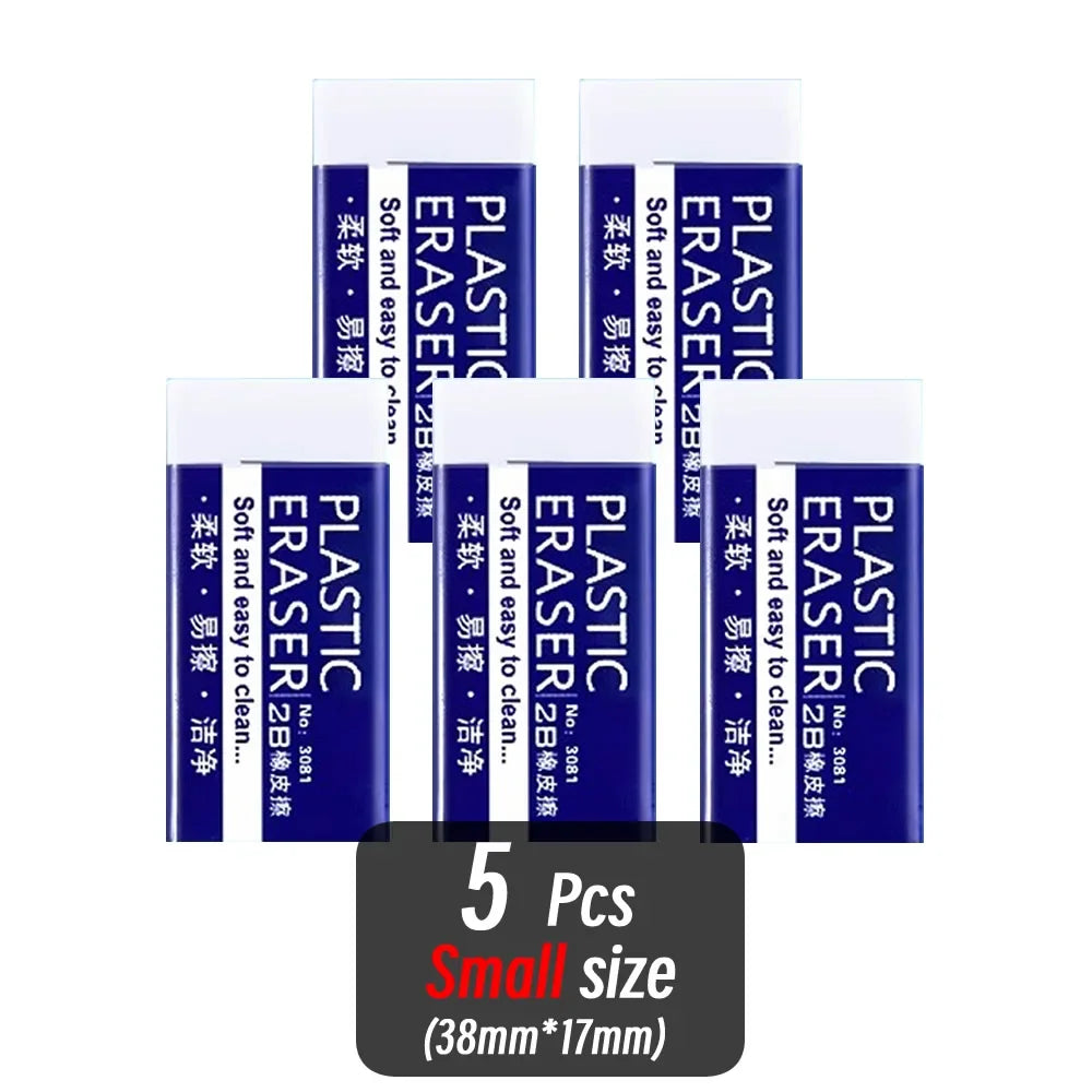 1/10/30pcs 2B Eraser Clean and Mess Free Student Exam Office Sketch Soft Eraser for Correction Supplies Pencil Rubber
