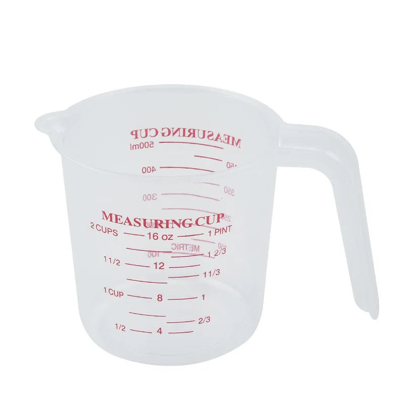 3pcs 1000/500/250ml Baking Liquid Measuring Cups PVC Scale Cup Plastic Measuring Volume Beaker Kitchen Baking Tools