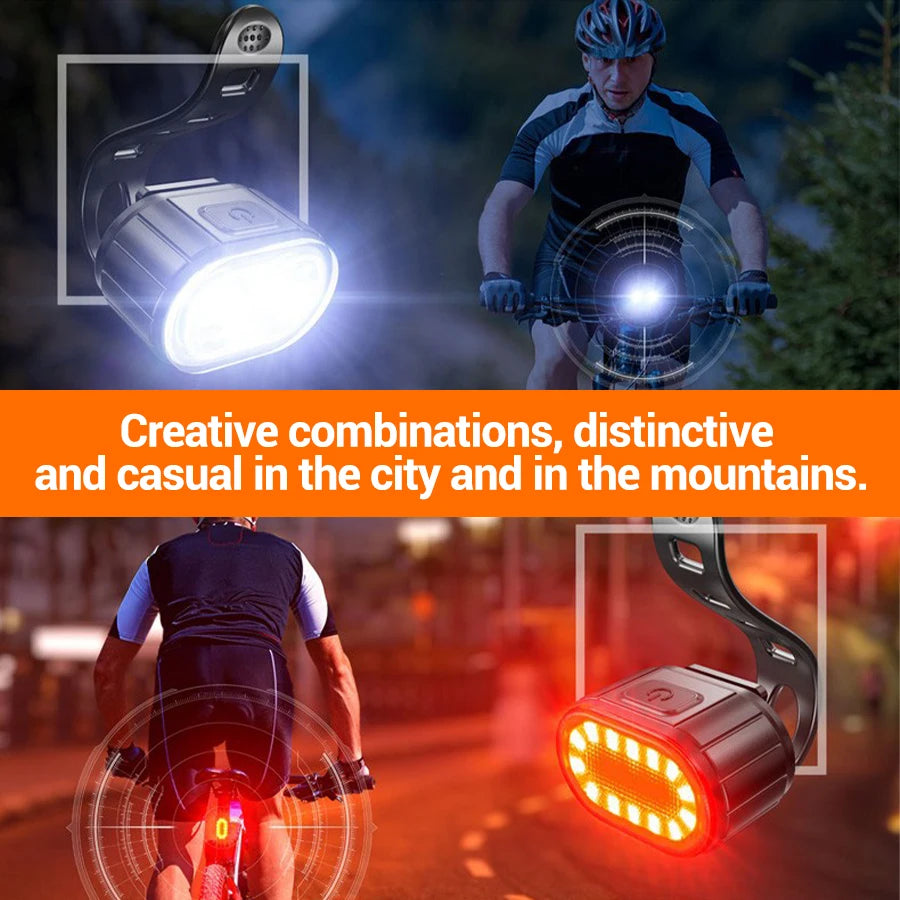 Rechargeable LED Bicycle Headlights and Taillights