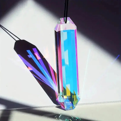 2-pcs Sun Catcher Window Prism Pendant Rainbow Hanging Ornament for Home and Garden