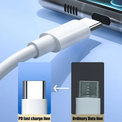 PD 100W 60W USB C to C Cable Fast Charge Data Cable for MacBook iPad iPhone Huawei Samsung Xiaomi Type C to Type-C Data Line