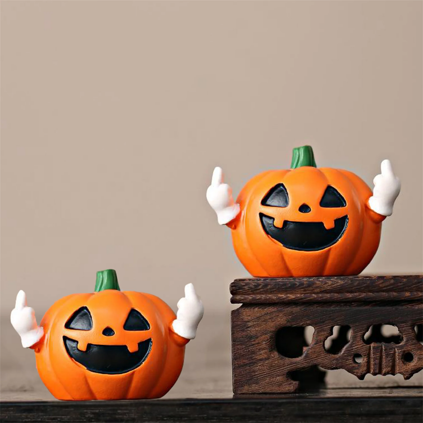Halloween Black Cat Figurines with Witch Hat Design Cute Mini Halloween Table Decoration for Home Office Desk