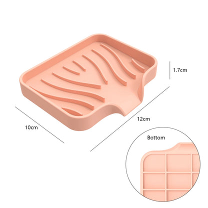 Silicone Drain Pad Countertop Protector Water Splash Catcher Mats Double-sided Faucet Splash Guard Tray Bathroom Kitchen Gadgets