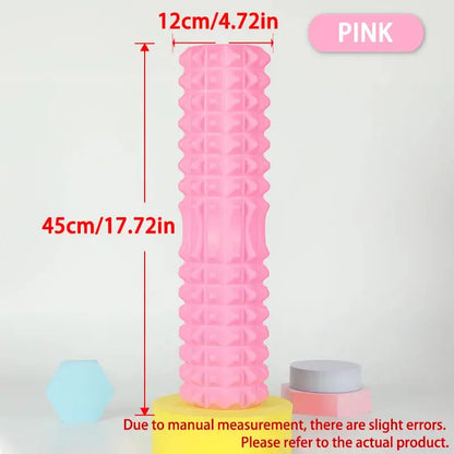 45 or 30cm Foam Massage Roller Hollow Column Fitness Equipment for Muscle Massage Physiotherapy and Sports Rehabilitation