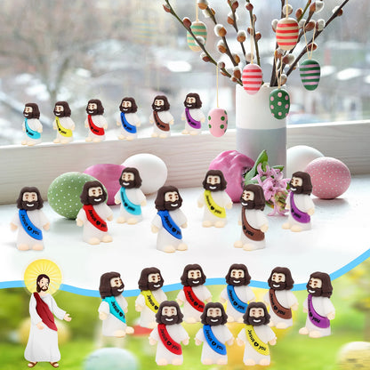 50pcs mini Jesus ornaments Jesus statues desktop decorations party gifts decorations savior Easter Christmas gifts
