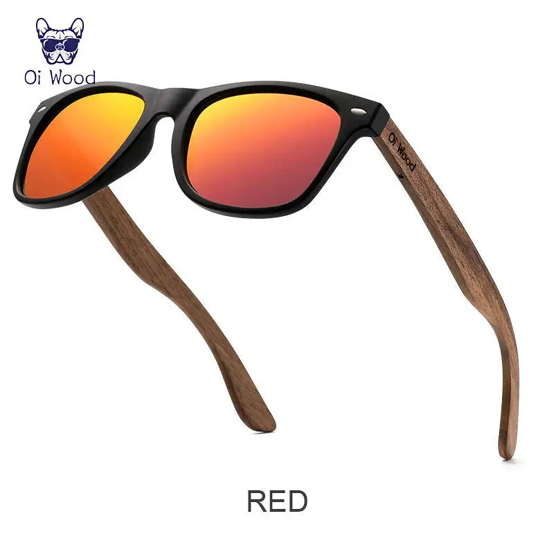 Natural Wooden Classic Sunglasses Polarized Mirrored UV400