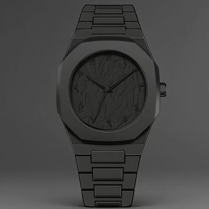 New Fashionable Watch Simple Black Quartz Watches