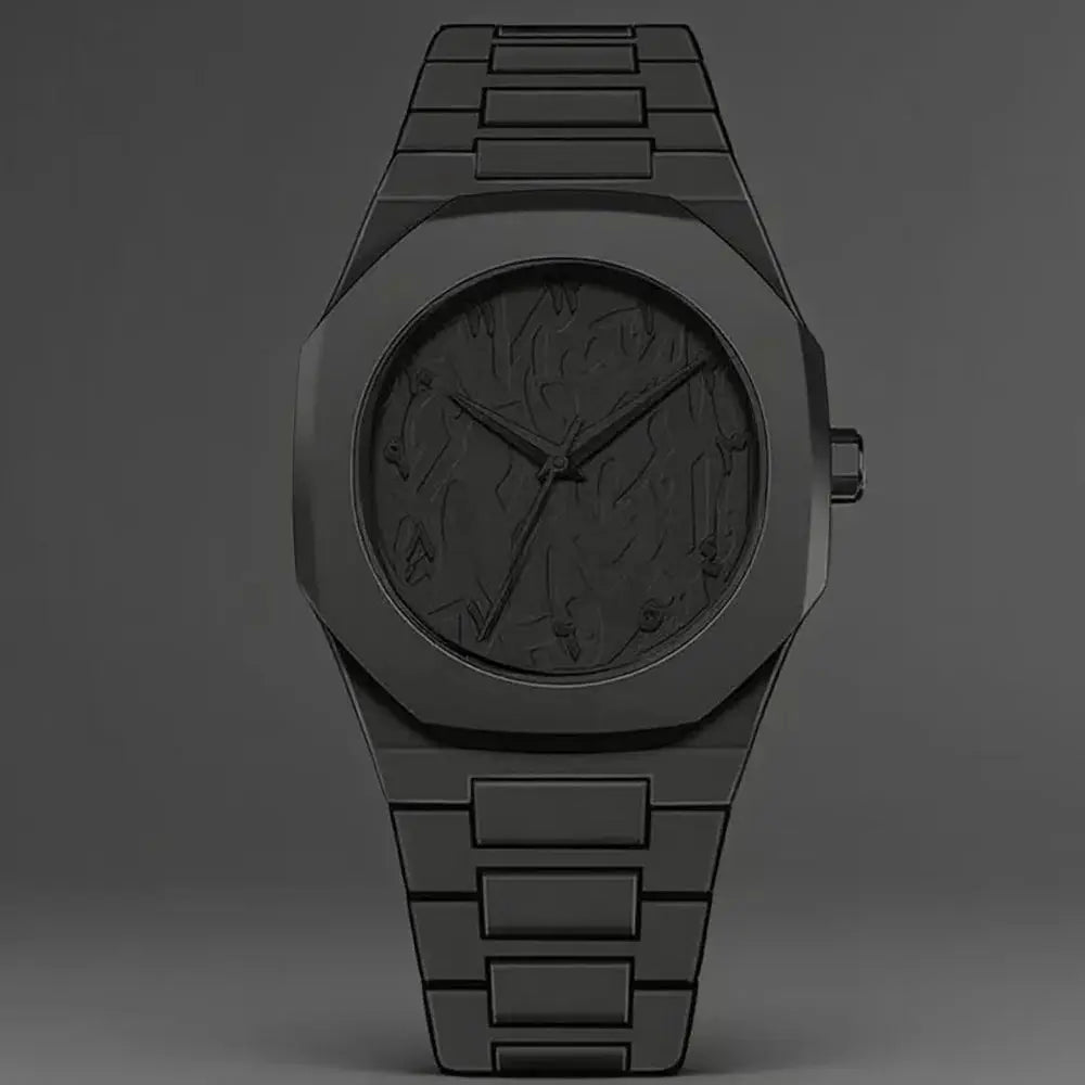New Fashionable Watch Simple Black Quartz Watches