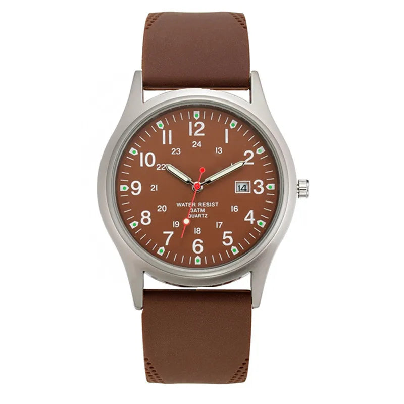 Casual Sports Watch Quartz Silicone Band