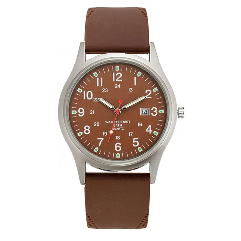 Casual Sports Watch Quartz Silicone Band