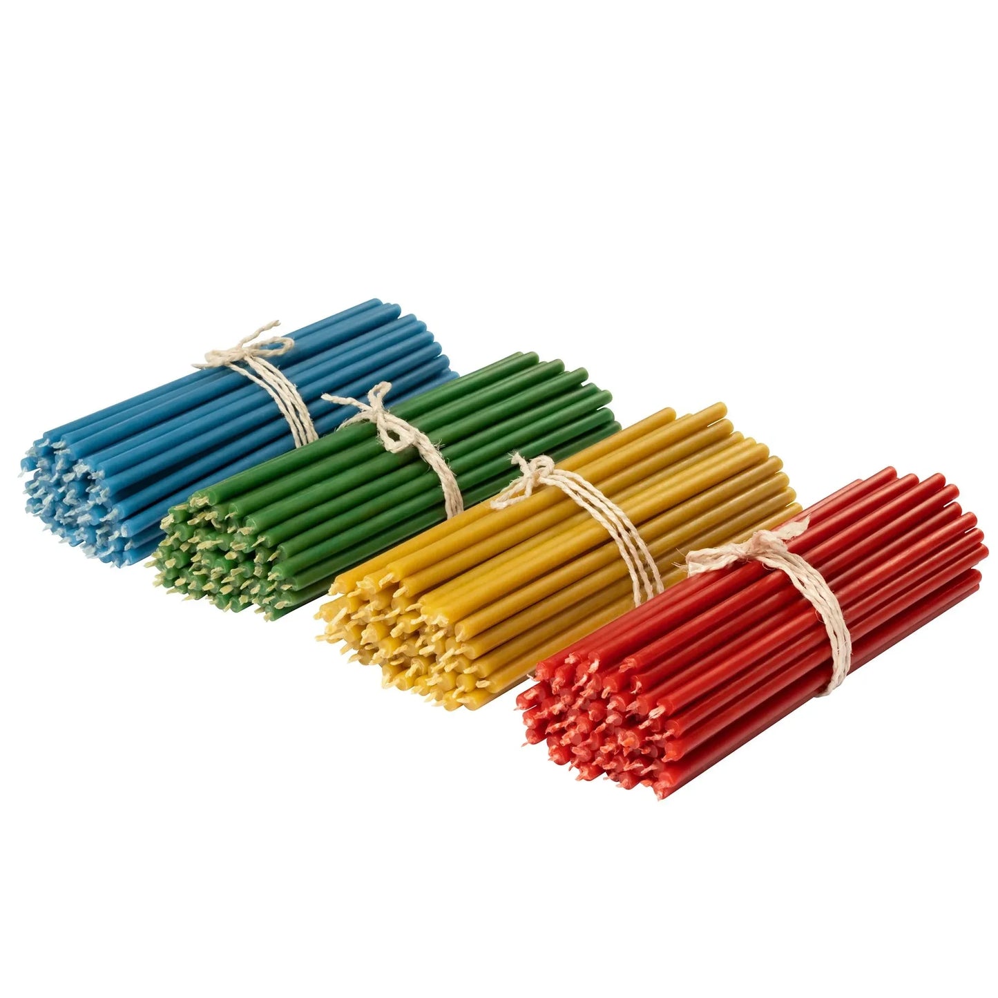 25PCS/1PACK Hanukkah Candle Natural Beeswax Chanukah Candles Thin Taper Honey Candles for Ritual Birthday Unscented