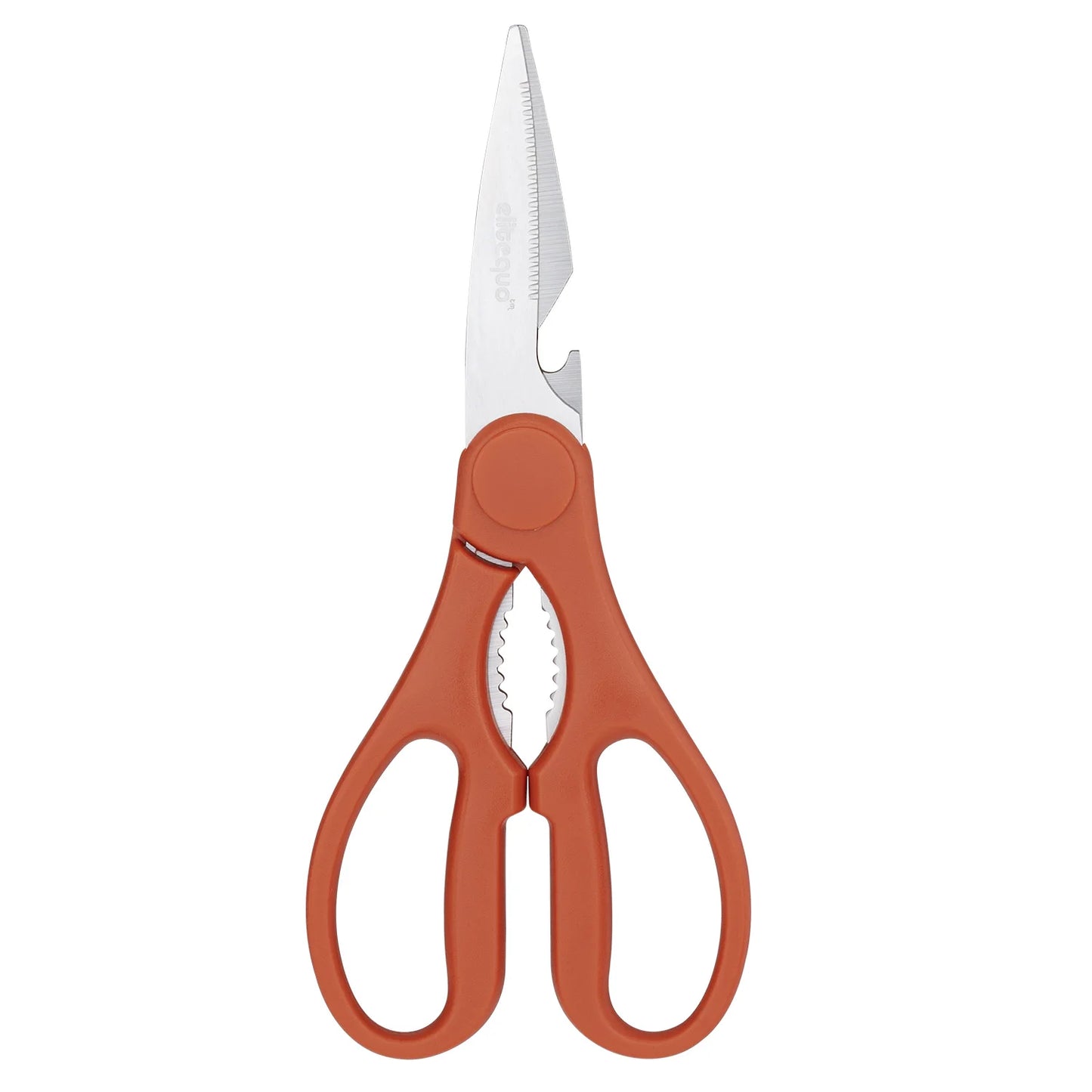 ELITEQUO All Purpose Kitchen Scissors, Heavy Duty Stainless Steel Scissors, Dishwasher Safe, Soft Grip Comfort Handle