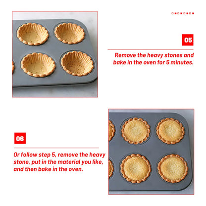 Carbon Steel Flower Lace Bakeware Mold Mini Cupcake Biscuit Mold DIY Mould Cookie Fruit Egg Tart Kitchen Pastry Baking Tool