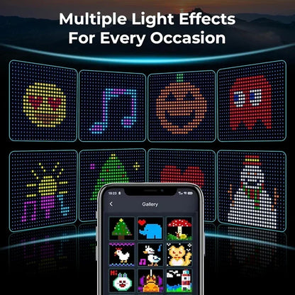 Smart LED Curtain Lights RGB Light String App Control Waterproof DIY Fairy Light USB Plug Text Pattern for Party Room Decoration