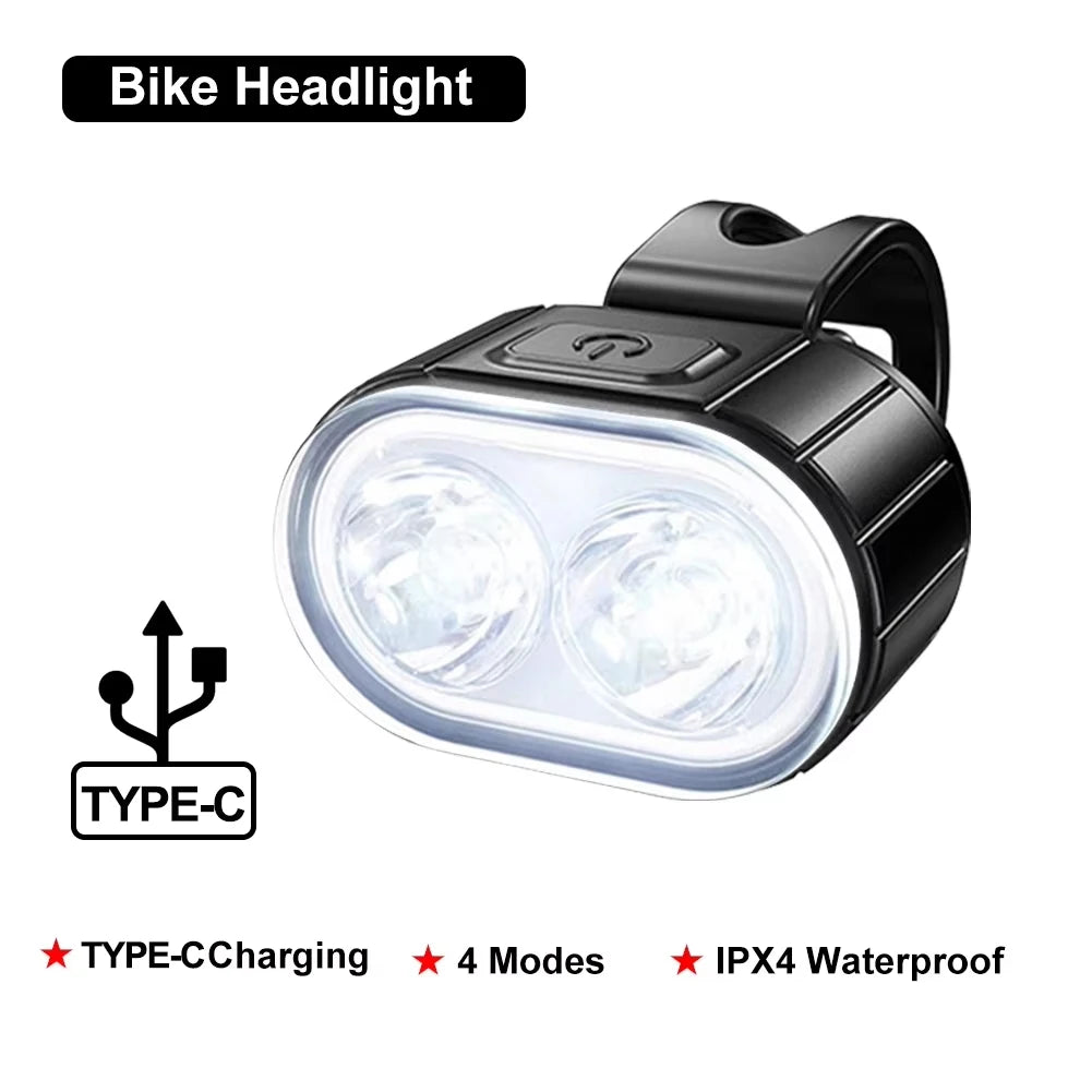 Rechargeable LED Bicycle Headlights and Taillights