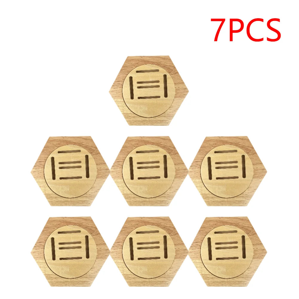 1-10Pcs Honeycomb Combination Stand Honor Marathons Medal Display Racks Hexagonal Wood Display Holder Board Hanger Wall Decor