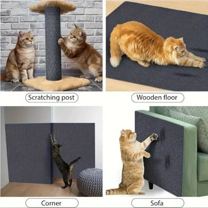 Trimmable Self-Adhesive Carpet Cats Scratch Board Wall Anti-Scratch Sofa Diy Cats Scratch Board Sofa Protection Paws Sharpen