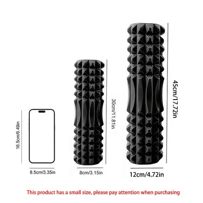 45 or 30cm Foam Massage Roller Hollow Column Fitness Equipment for Muscle Massage Physiotherapy and Sports Rehabilitation