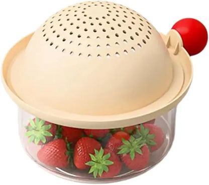 2 Layer Colander Home Decoration Kitchen Food Container Multifunctions for Fruit Washer Elegant Quick Drain Fruit Vegetable Bask