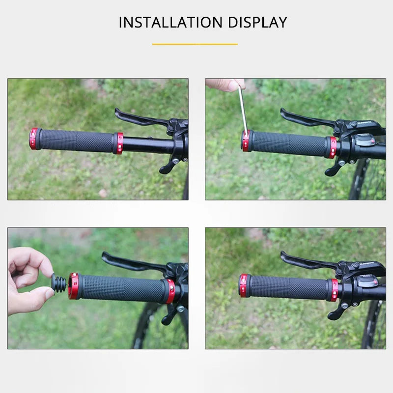 Handlebar Grips BMX Bike Mountain MTB Bikes Cycling Non-slip Bilateral Lock
