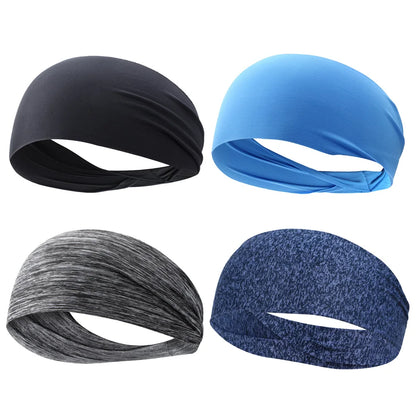 1-6Pcs Ultra-Thin Sports Sweatband Breathable Absorbent Headband Sweat Hair Head Band Soft Smooth Outdoor Sport Yoga Headband