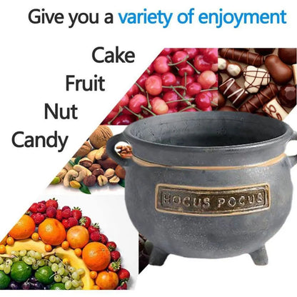 Resin Witches Cauldron Serving Bowls Candy Bucket for Halloween Party Indoor Outdoor Home Kitchen Halloween Party Decorations