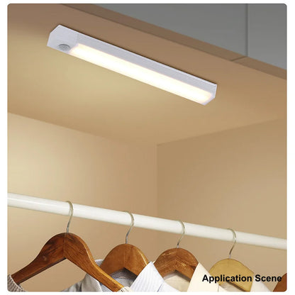 Rechargeable Motion Sensor LED Bar Light Induction Night Light Portable Cordless