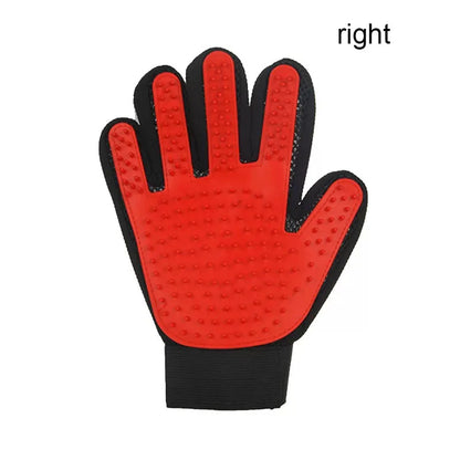Pet Grooming Glove Dog Cat De-shedding Hair Remover Massage Brush