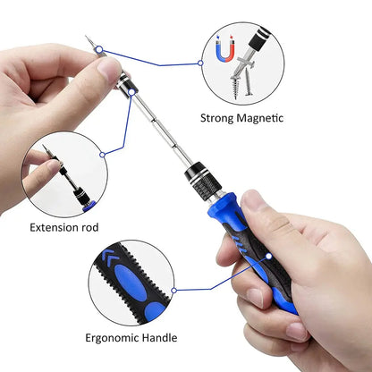 Precision Screwdriver Set, Repair Tool Kit with Magnetic Screwdriver Set for Computer, Laptop, Phone, Etc.