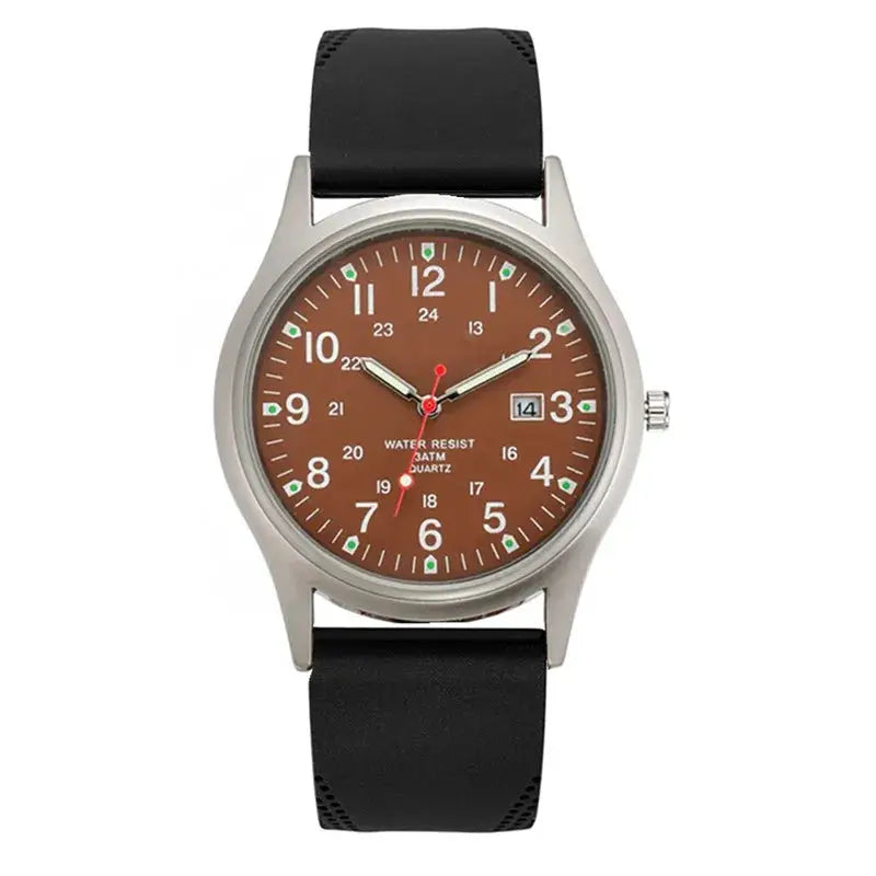 Casual Sports Watch Quartz Silicone Band