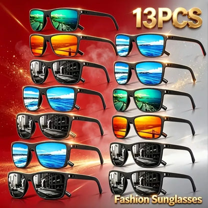 13 Pairs of Sports Glasses. Lightweight Frames. Multi-color lenses