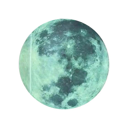 20cm3d Moon Fluorescent Wall Sticker Pvc Removable Luminous Sticker Creative Children'S Room Decoration Astronomy Enlightenment