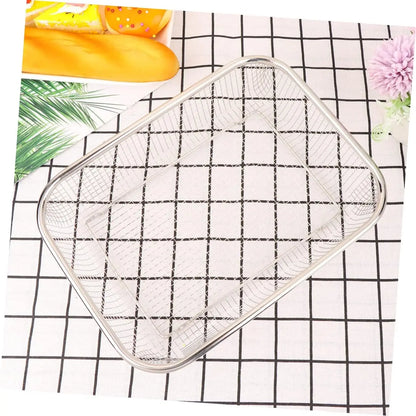 Versatile Kitchen Helper: 1pc Thickened Stainless Steel Drain Basket Strainer Bowl Fruit Vegetable Basket Kitchen Must-have