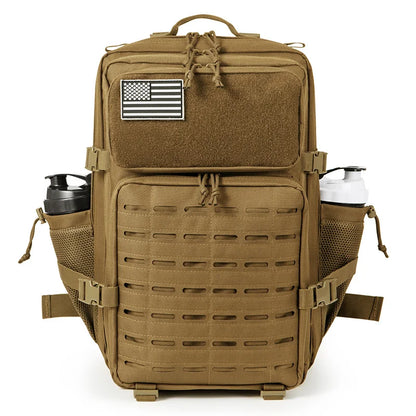 45L Tactical Backpack survival Bag Hunting MOLLE Backpack GYM For Men EDC Outdoor Hiking Rucksack Witch Bottle Holder