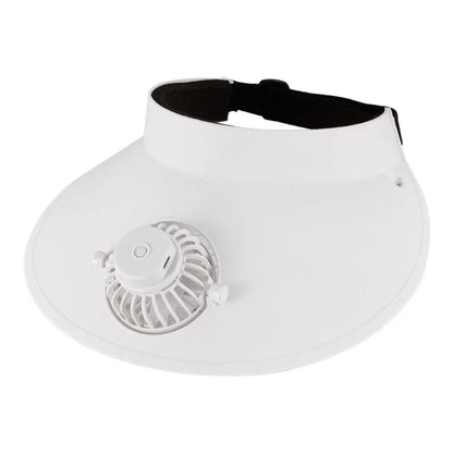 Empty Top Cap with Fan Three Temp Settings Breathable Cooling Fan Hat for Women for Sun Protection and Outdoor