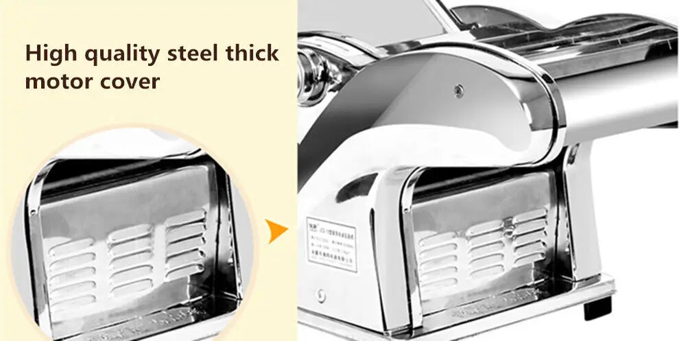Commercial Electric Noodle & Pasta Maker – Stainless Steel Dough Roller Sheeter