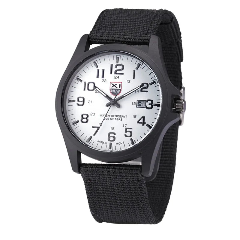 Sports Watch Quartz Nylon Band with Date