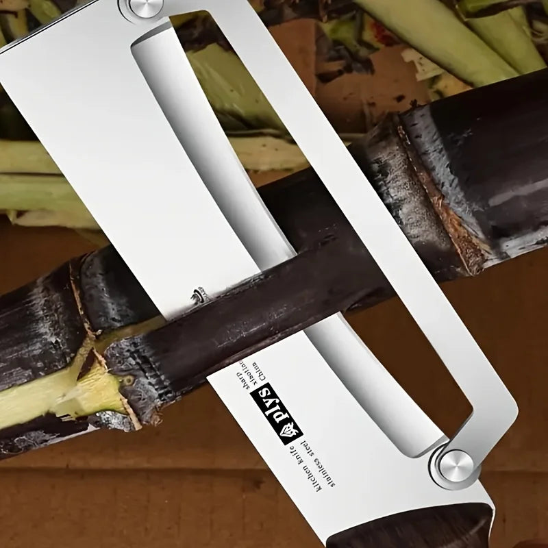 Stainless Steel Fruit and Vegetable Peeler Slicer Wooden Handle