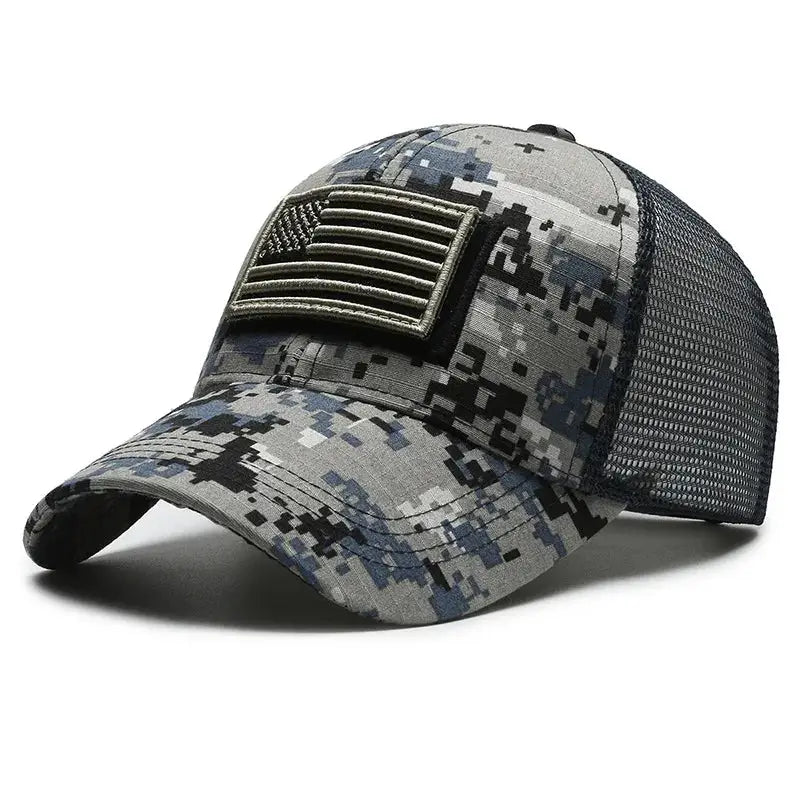 American Flag Camouflage Baseball Cap Breathable