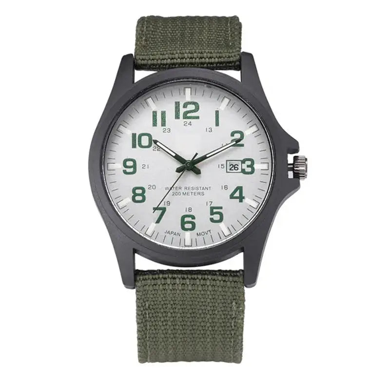 Sports Watch Quartz Nylon Band with Date