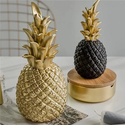 Nordic Golden Pineapple Crafts Desktop Ornament Creative Modern Minimalist Living Room Decor Wedding Gift Home Resin Crafts