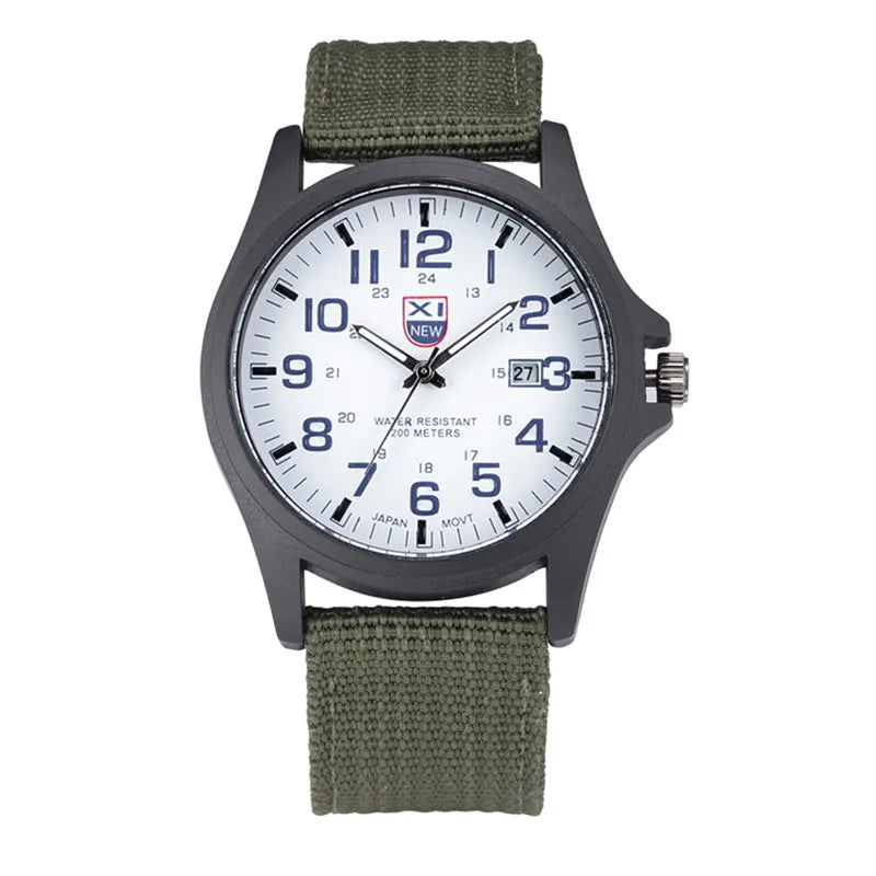 Sports Watch Quartz Nylon Band with Date