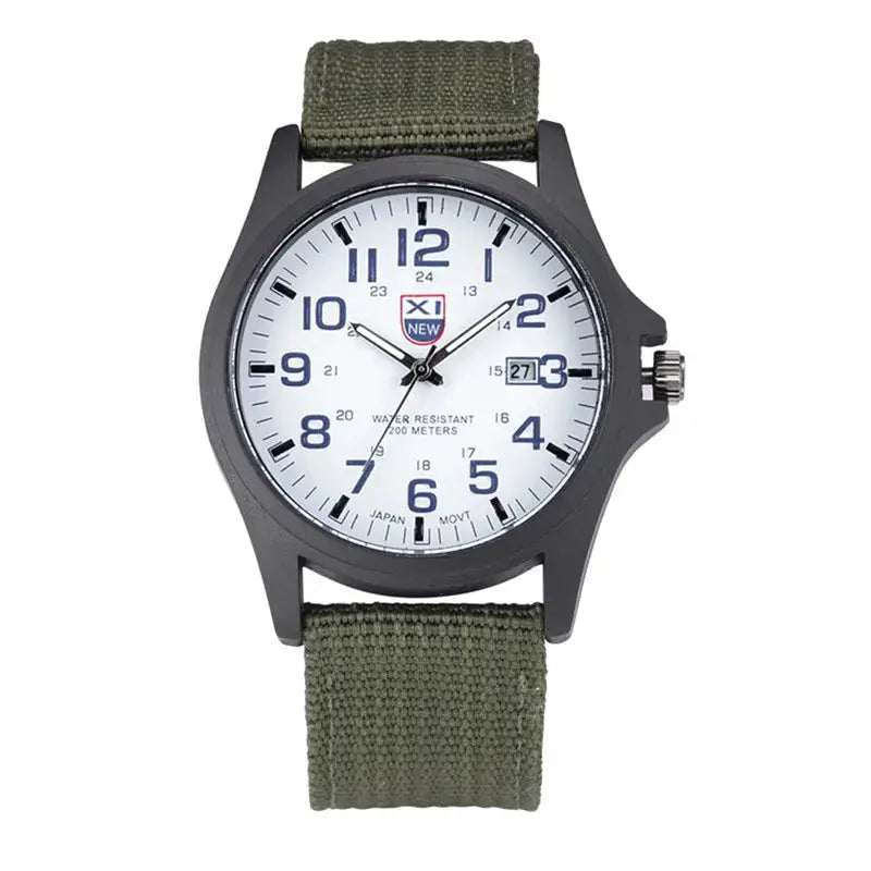 Sports Watch Quartz Nylon Band with Date