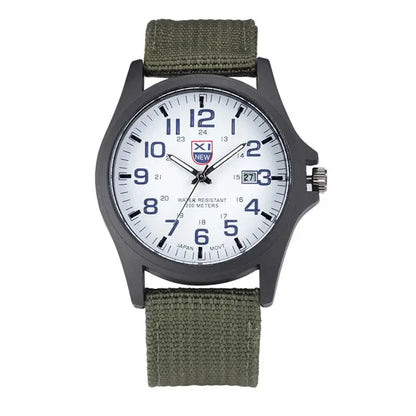 Sports Watch Quartz Nylon Band with Date