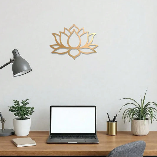 Lotus Metal Wall Art Decor – Vintage Boho Floral Hanging | Indoor/Outdoor  Decor | Elegant Wall Art, Wedding & Housewarming Gift