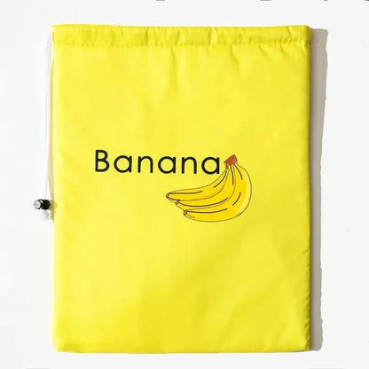 ‌"Insulated Fresh-Keeper Bag - Reusable Storage Organizer for Bananas, Lettuce & Vegetables (Drawstring Closure)"