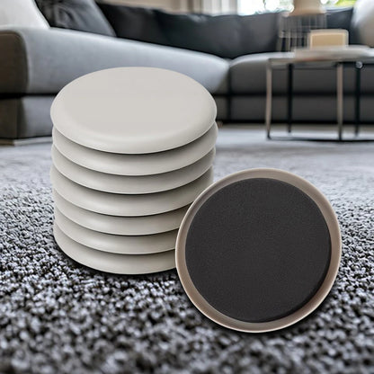 8Pcs Furniture Sliders 3.5 Inch Furniture Moving Pads Anti Scratch Heavy Duty Furniture Movers for Carpet & Hardwood Floors